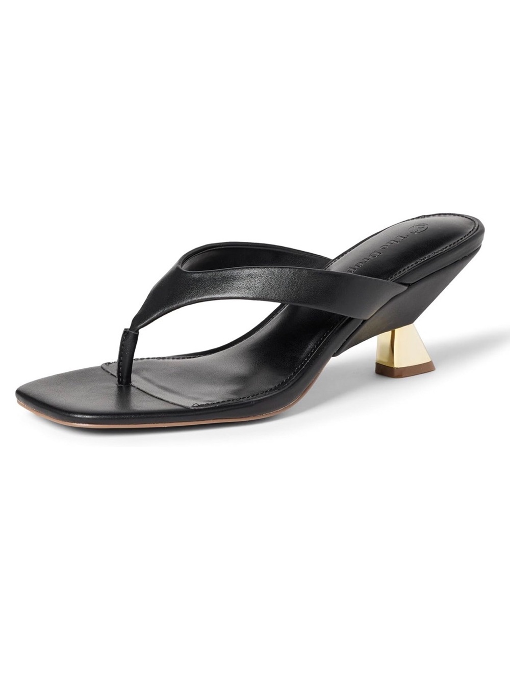 The Drop Abstract Kitten Heel Thong Sandal Mules Slides Flip Flops Size 8